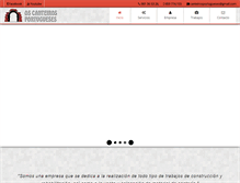 Tablet Screenshot of canteirosportugueses.com
